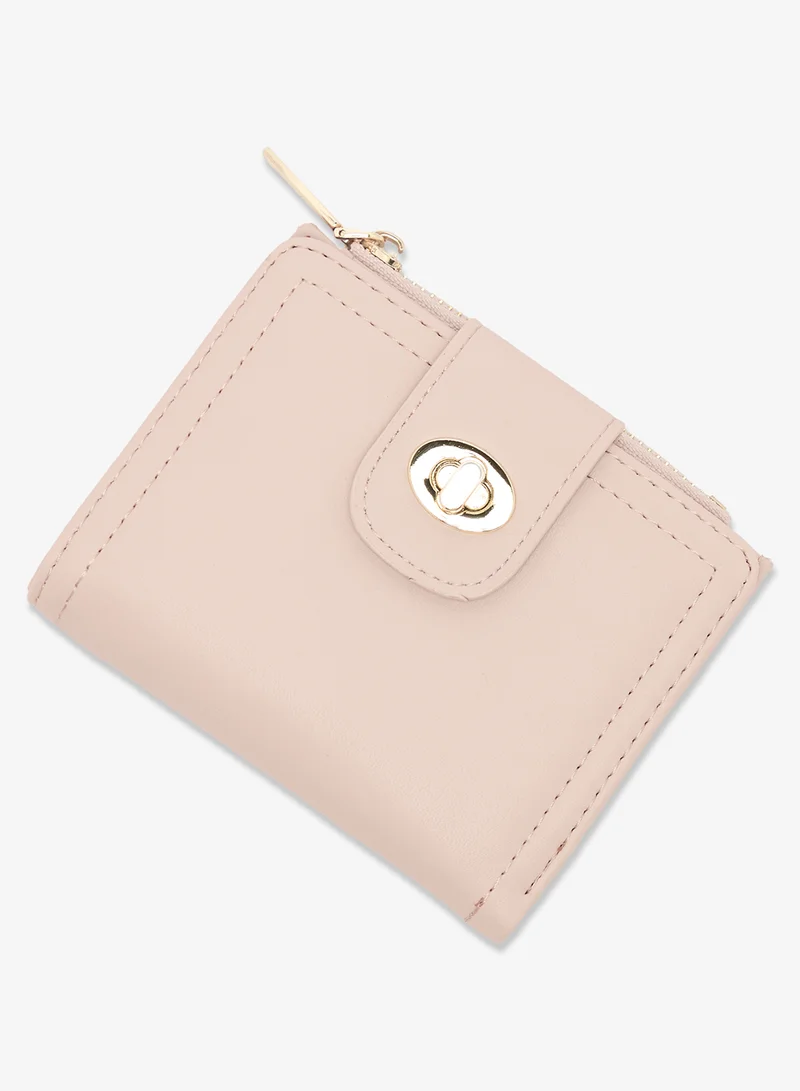 جينجر Gold Accent Coin Purse Mini Wallet